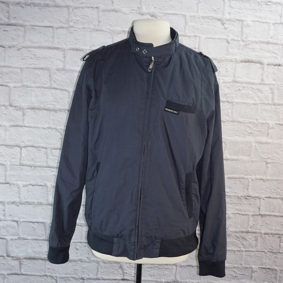 Members Only Other - Members Only Blue Bomber Racer Jacket Large